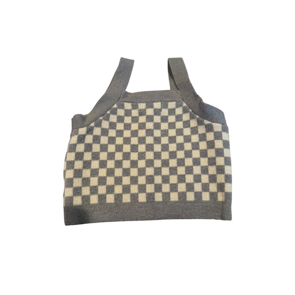 Rylee + Cru Gray Checkered Kids Matching Set - Picture 6 of 8